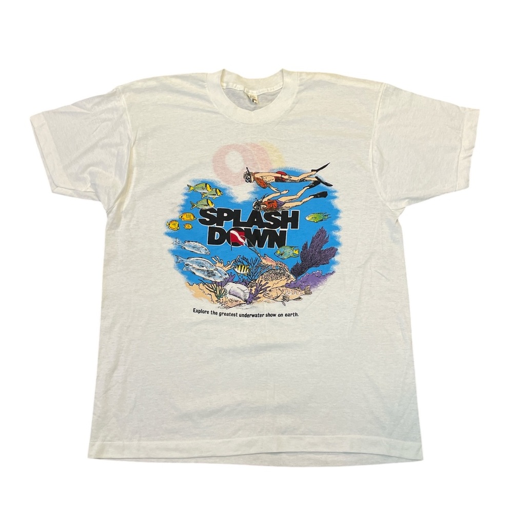 Vintage Splash Down Graphic Tee Premier Cruise Lines Single Stitch Size XL
